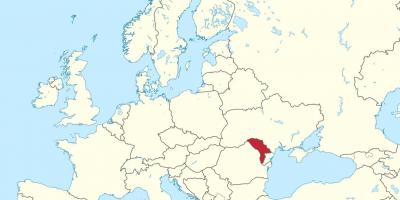Map of Moldova europe