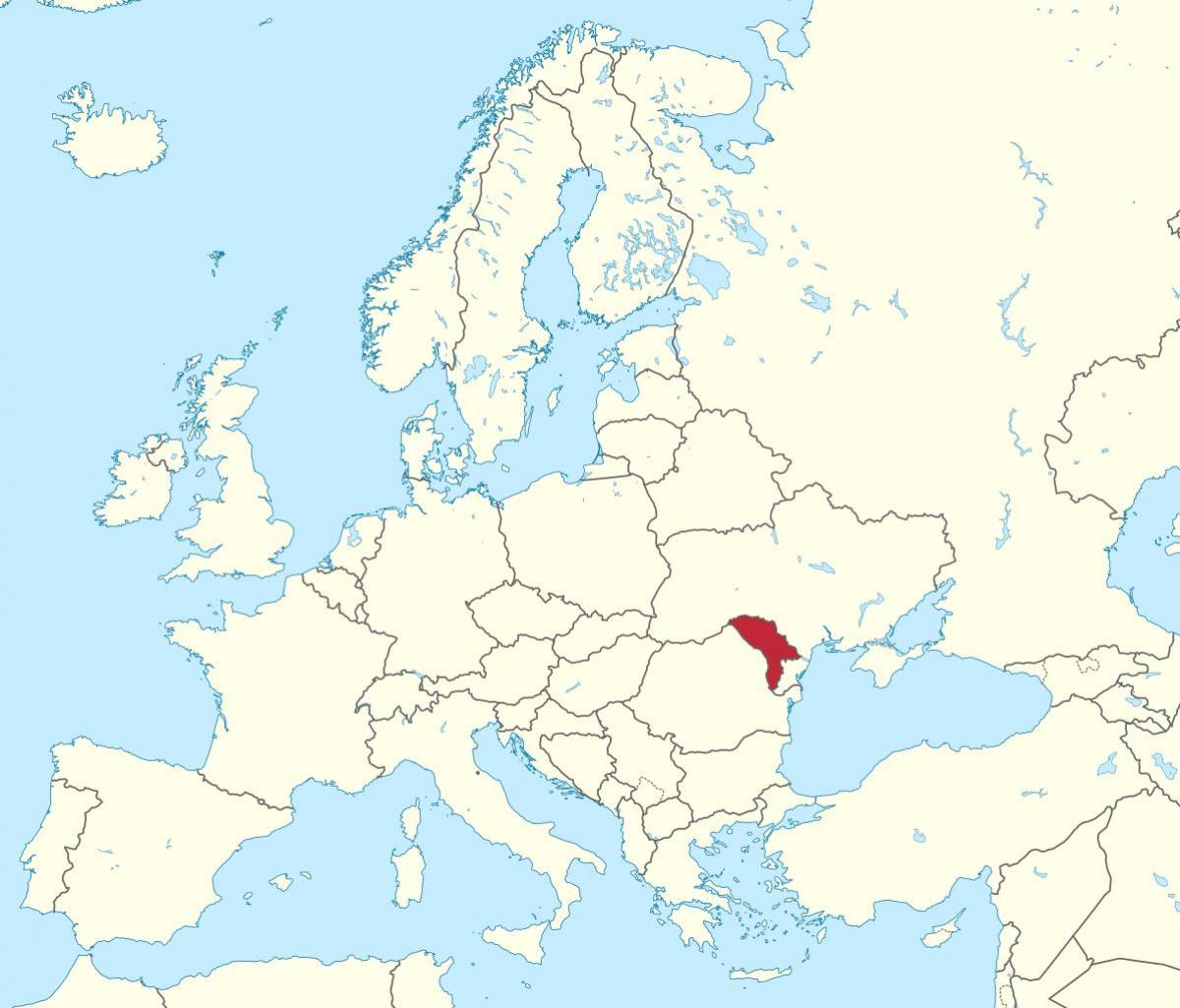 Map of Moldova europe