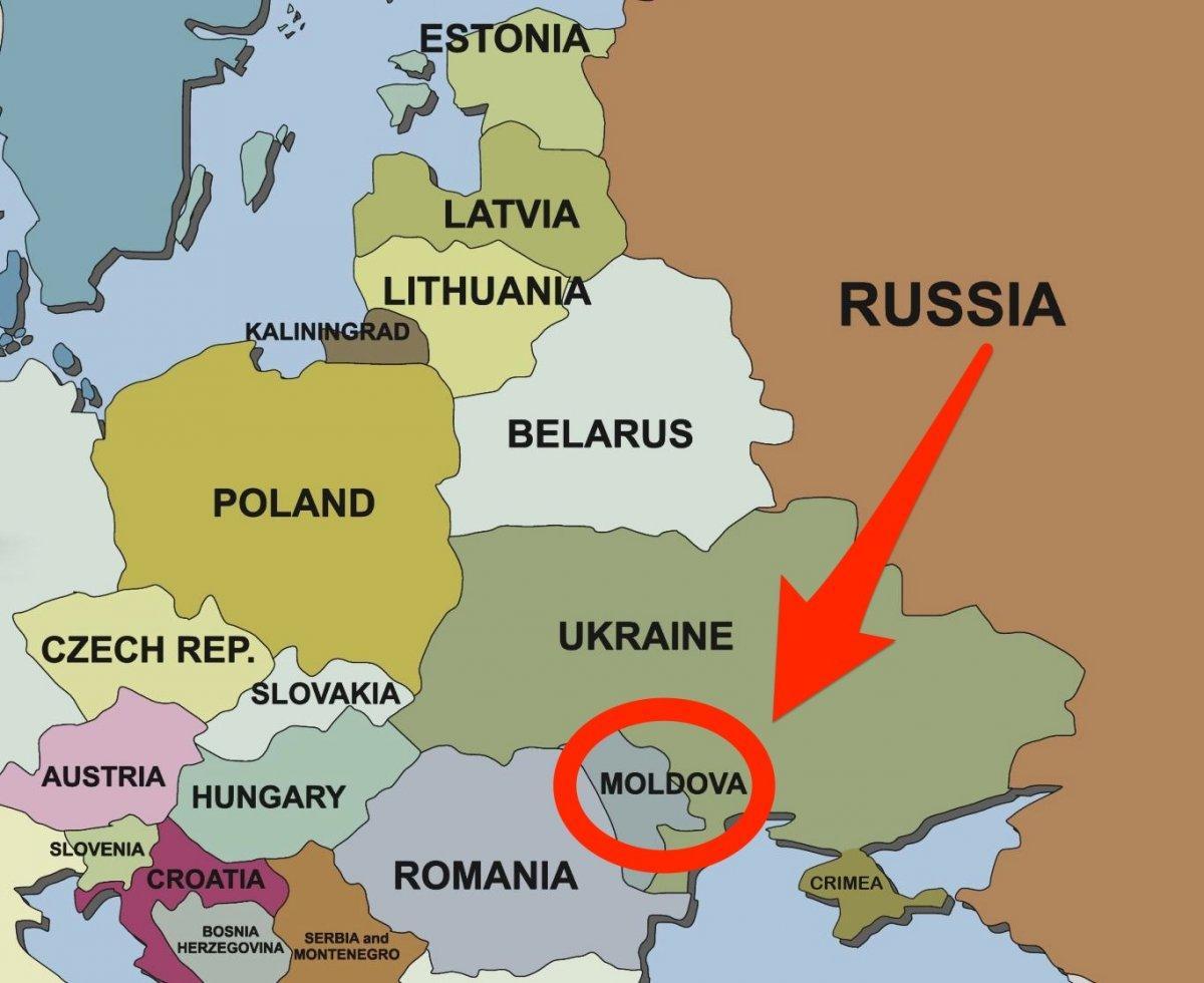 map of Moldova